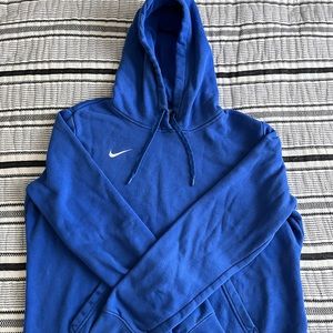 Women’s Royal Blue Nike hoodie with embroidered Nike logo